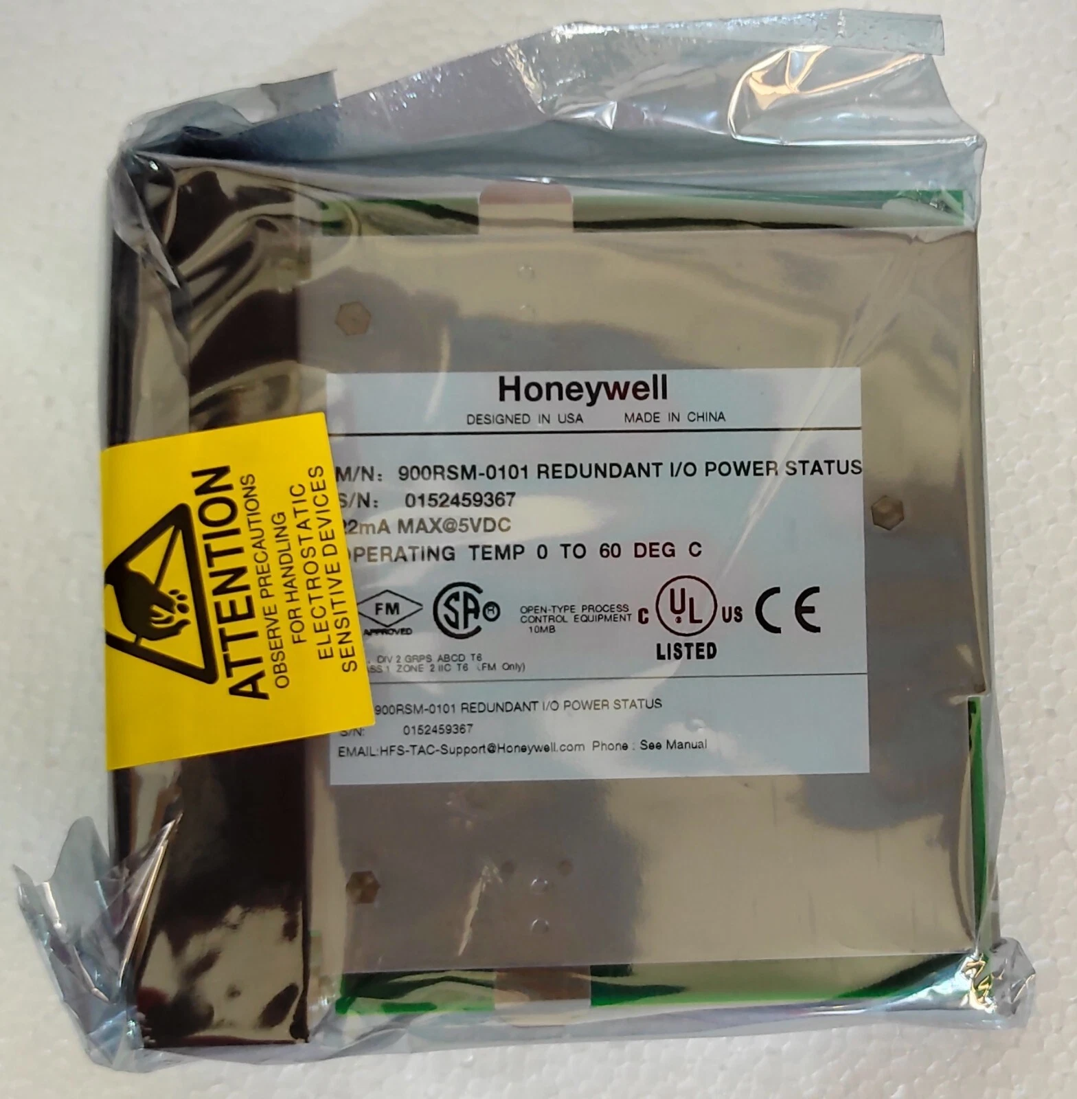 HONEYWELL 900RSM-0101 REDUNDANT I/O POWER STATUS